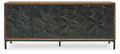 Dorannby Black/Brown Accent Cabinet