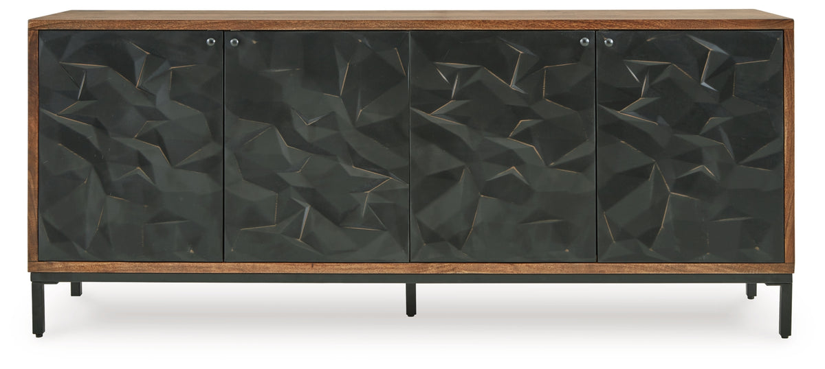 Dorannby Black/Brown Accent Cabinet