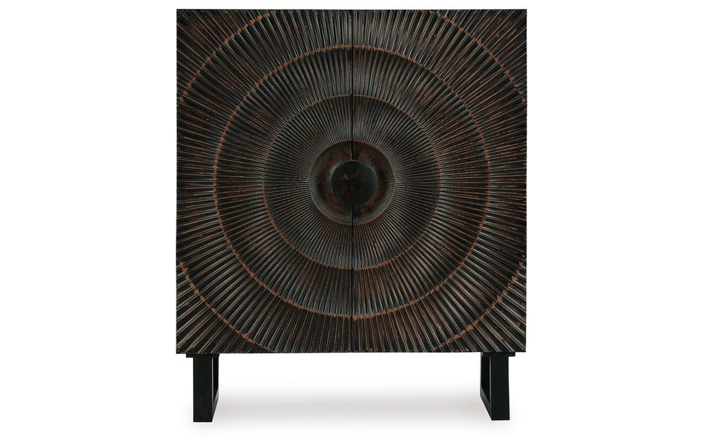 Fosterman Distressed Black Accent Cabinet