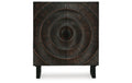 Fosterman Distressed Black Accent Cabinet
