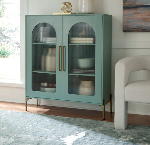 Adwen Light Green Accent Cabinet