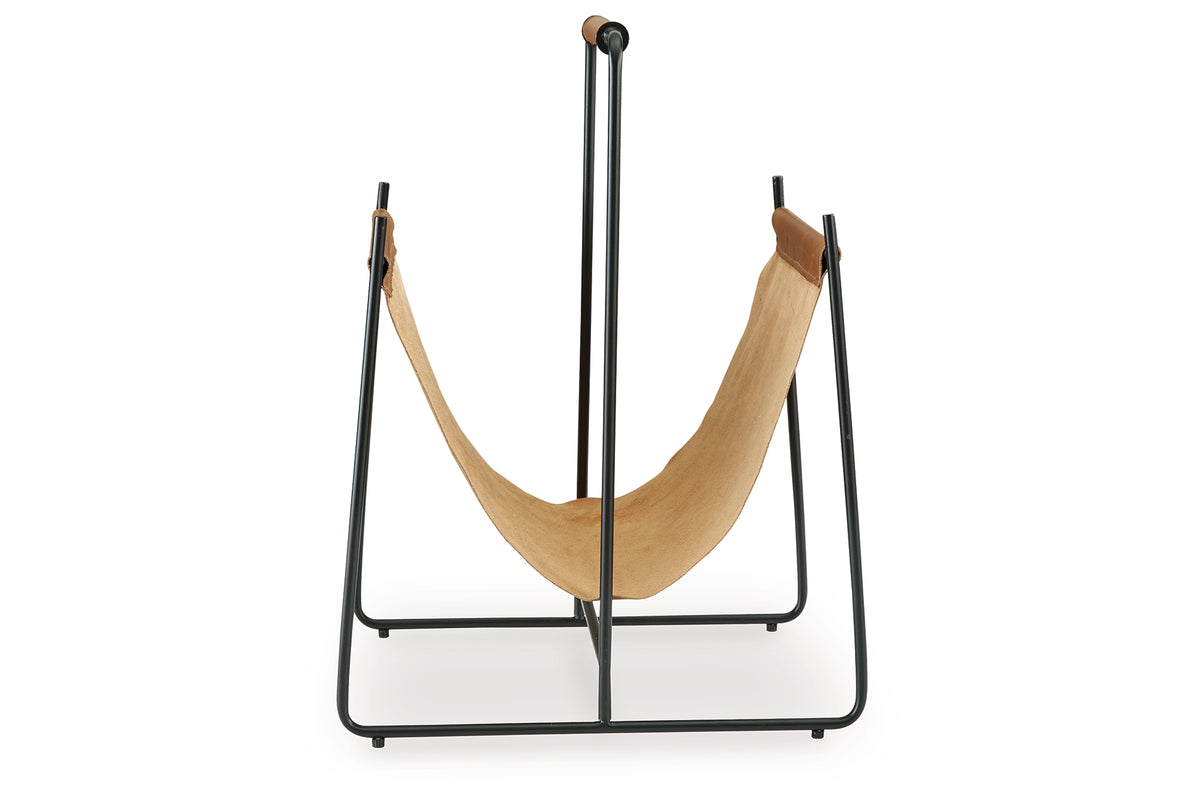 Faronworth Brown/Black Magazine Rack