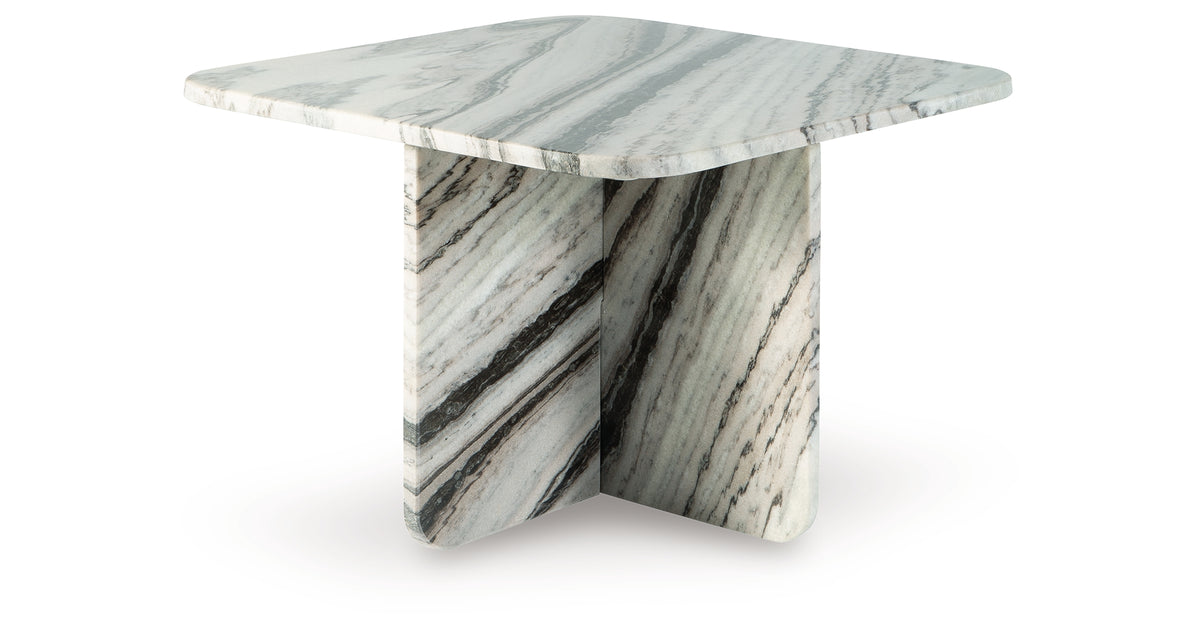 Baretton Black/White/Taupe Accent Cocktail Table