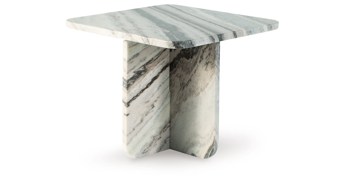 Baretton Black/White/Taupe Accent Cocktail Table
