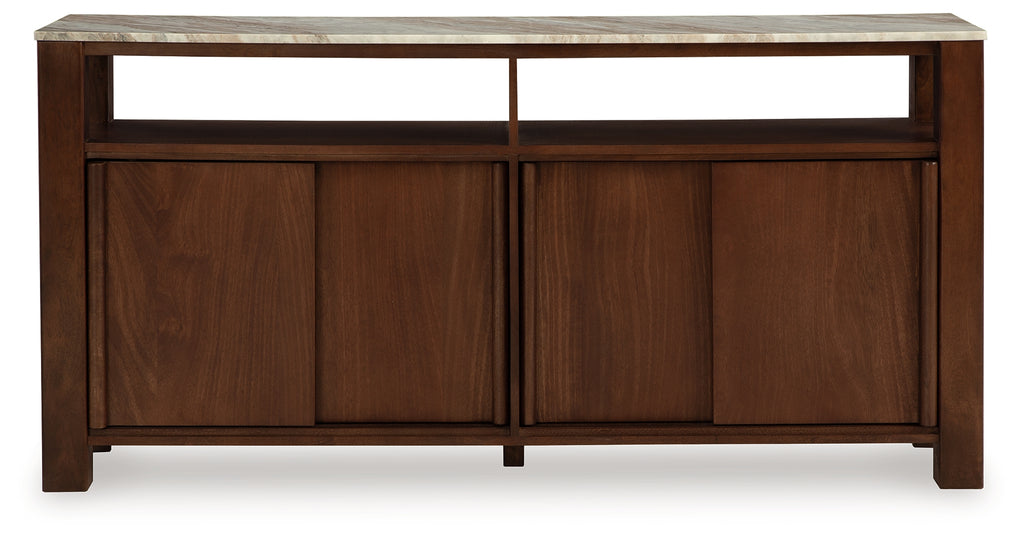 Tobinville Dark Brown Accent Cabinet