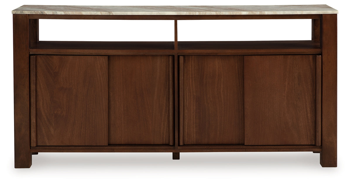 Tobinville Dark Brown Accent Cabinet