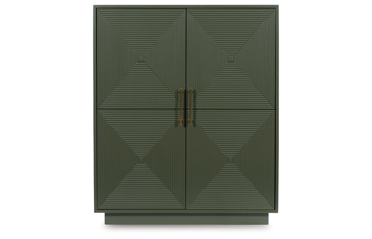 Geirwood Dark Green Accent Cabinet