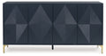 Loirwick Dark Blue Accent Cabinet