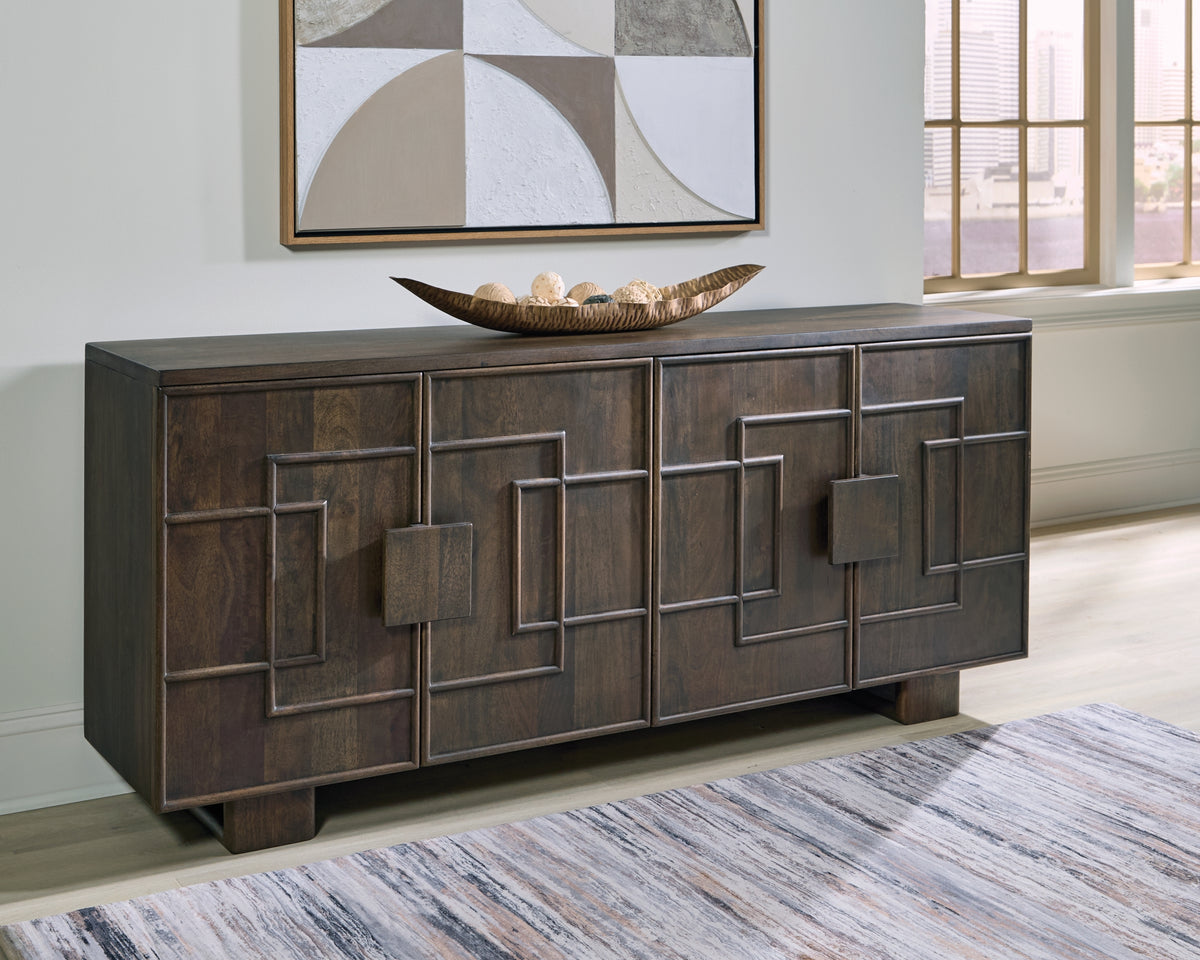 Cato Dark Brown Accent Cabinet