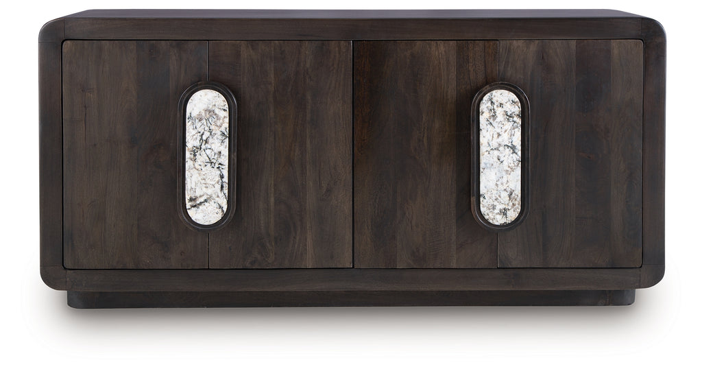 Elliston Espresso Brown Accent Cabinet
