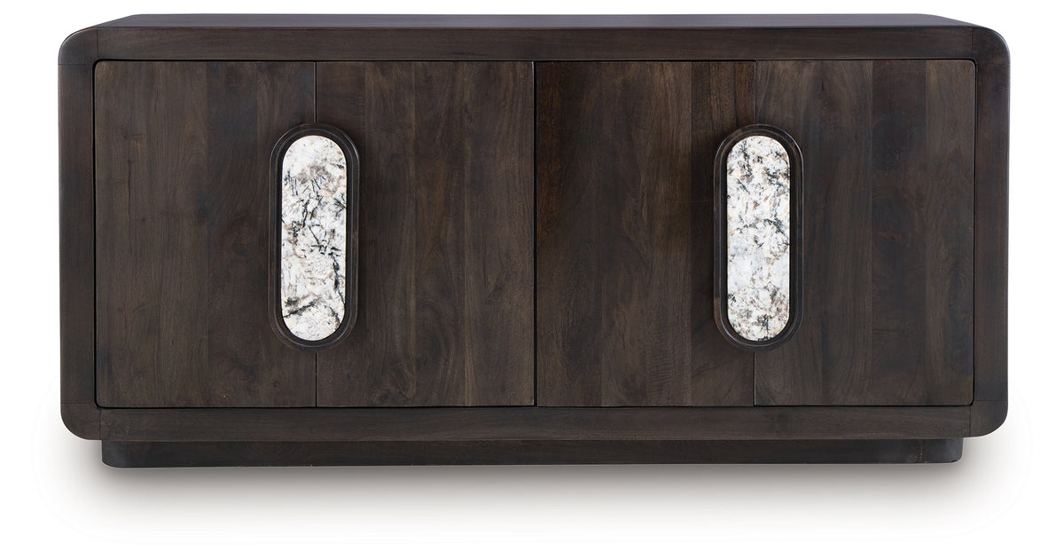 Elliston Espresso Brown Accent Cabinet