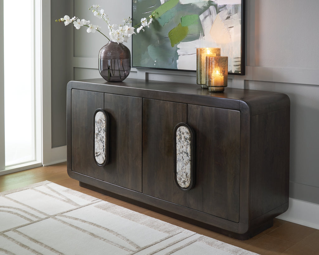 Elliston Espresso Brown Accent Cabinet