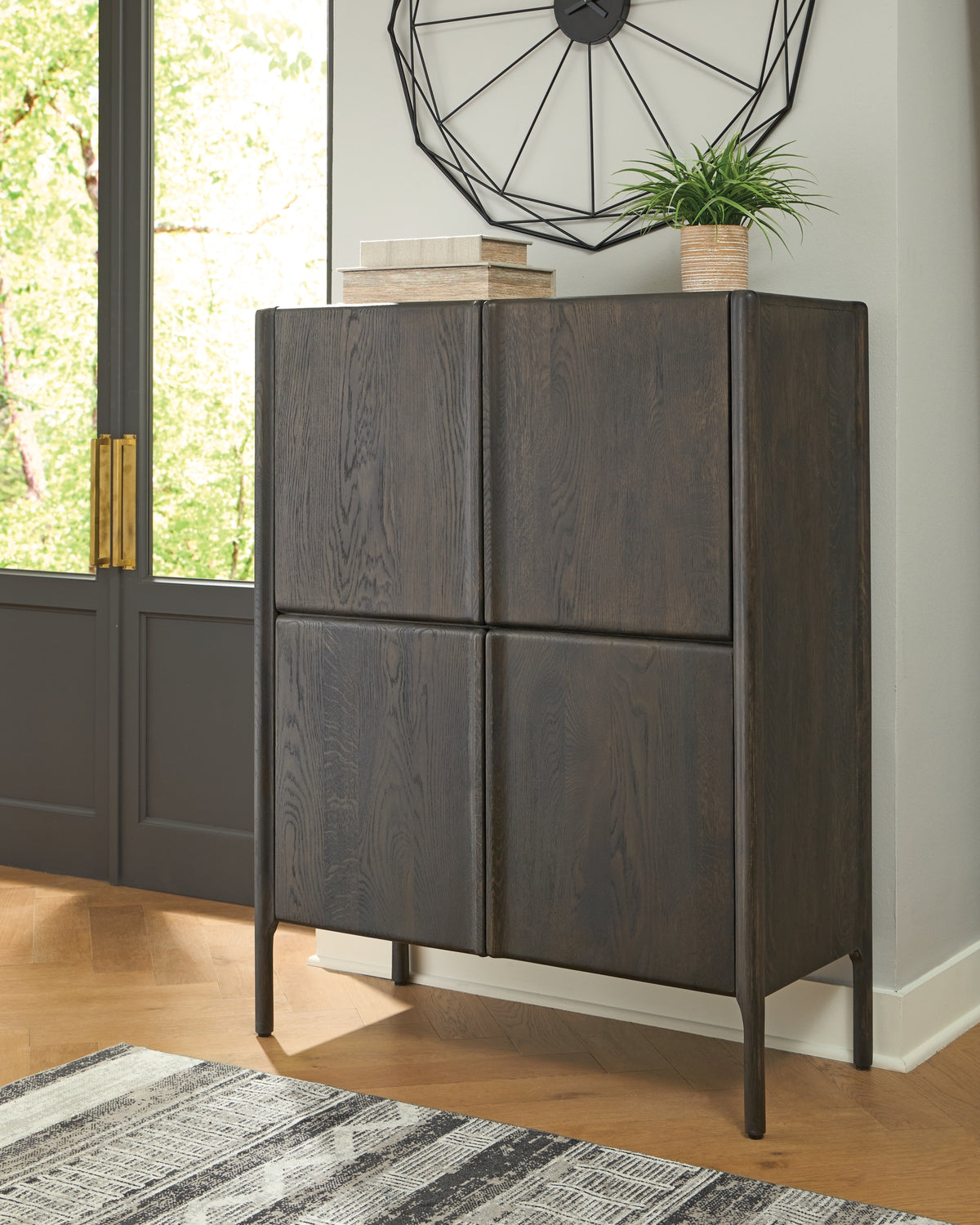 Orsonal Espresso Brown Accent Cabinet