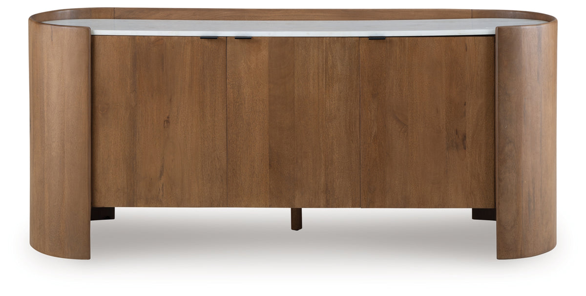 Fitzroy Brown/White Accent Cabinet