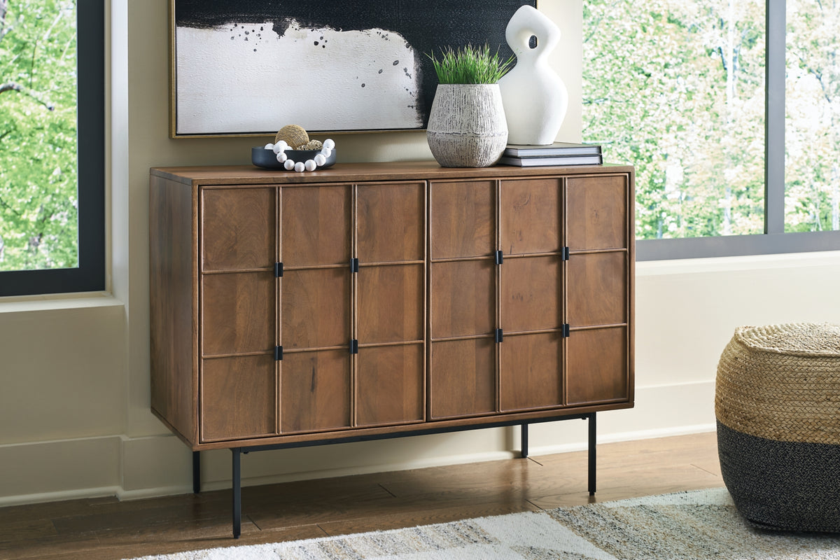 Juddins Brown Accent Cabinet