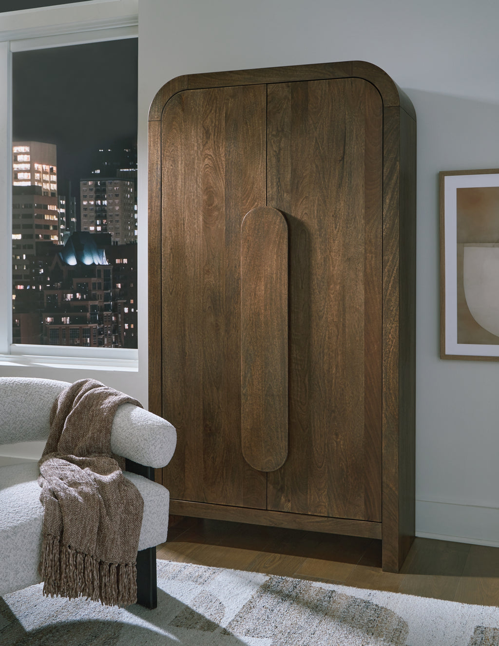 Thoren Medium Brown Accent Cabinet