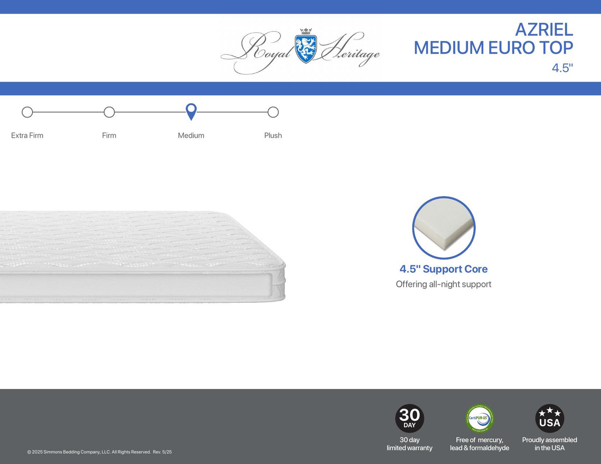 Azriel Medium Euro Top 4.5" Mattress