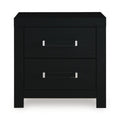 Maeling Black Two Drawer Nightstand