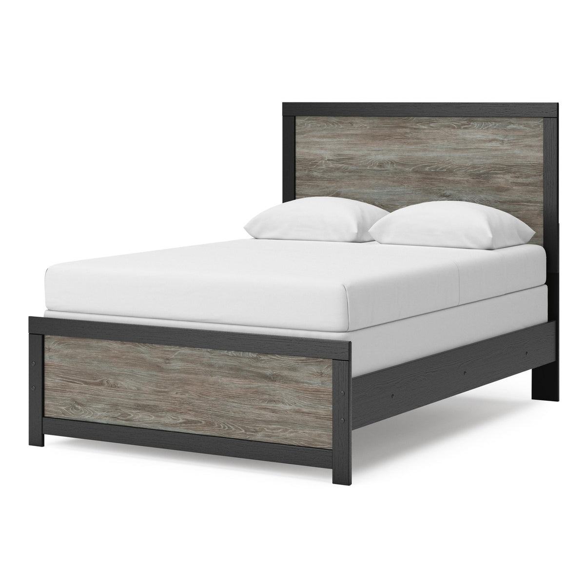 Broachmyn Black/Gray Twin Panel Bed