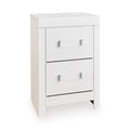 Maeling White Two Drawer Nightstand