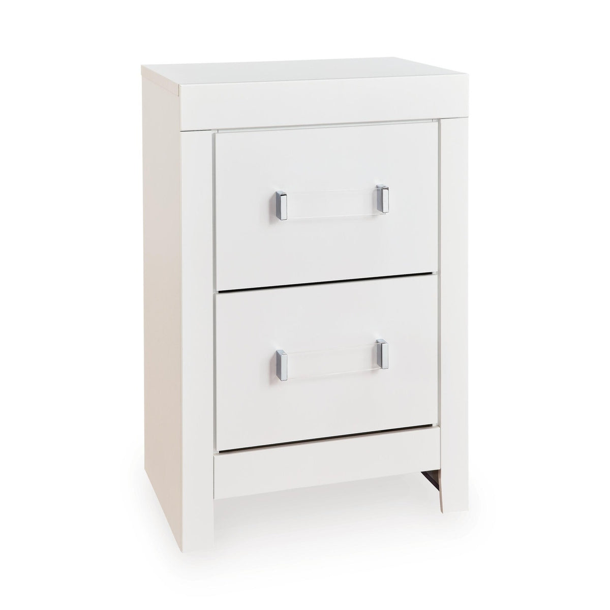 Maeling White Two Drawer Nightstand