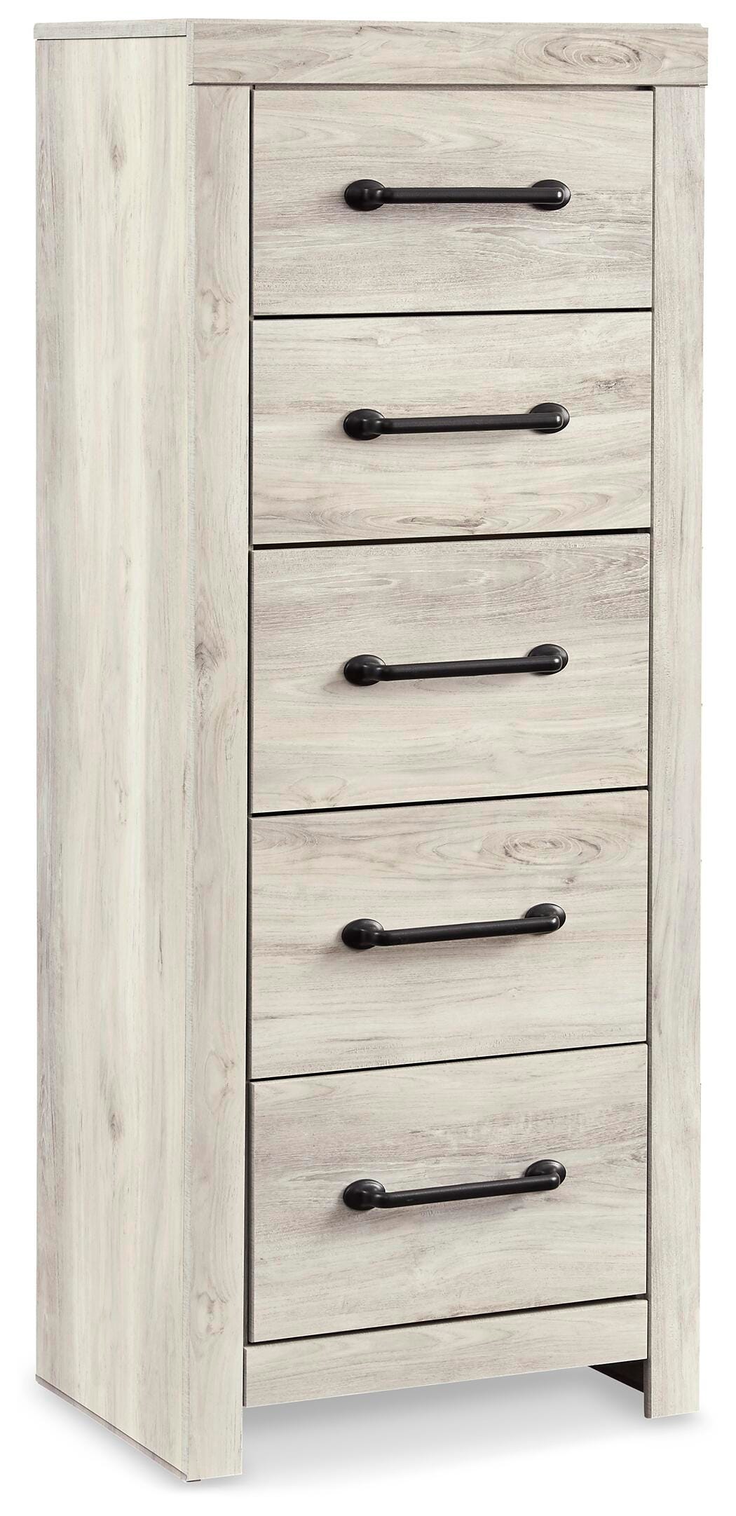 Cambeck Whitewash Narrow Chest Of Drawers