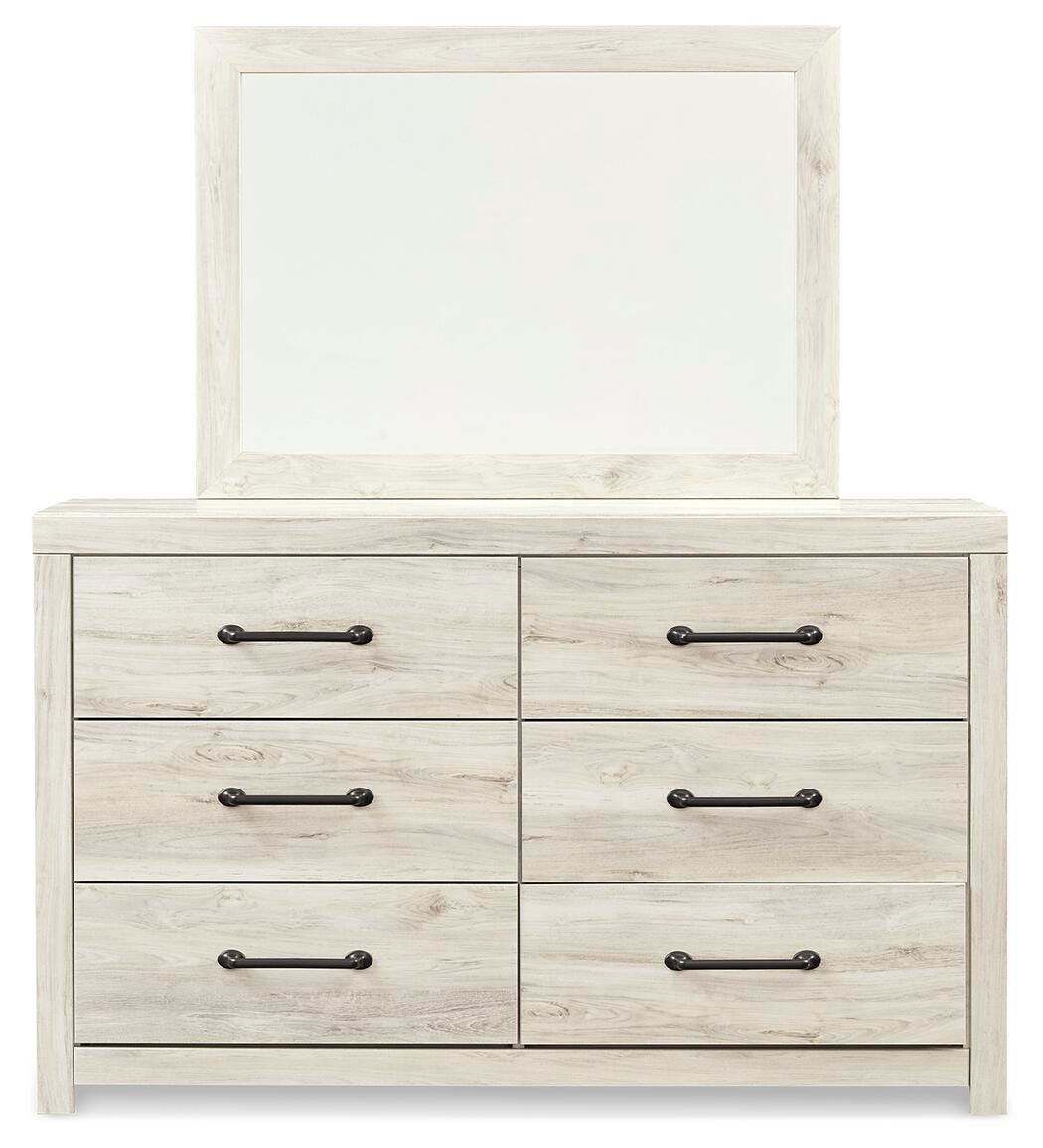 Cambeck Whitewash Dresser And Mirror