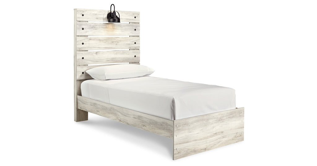 Cambeck Whitewash Panel Bed - Twin