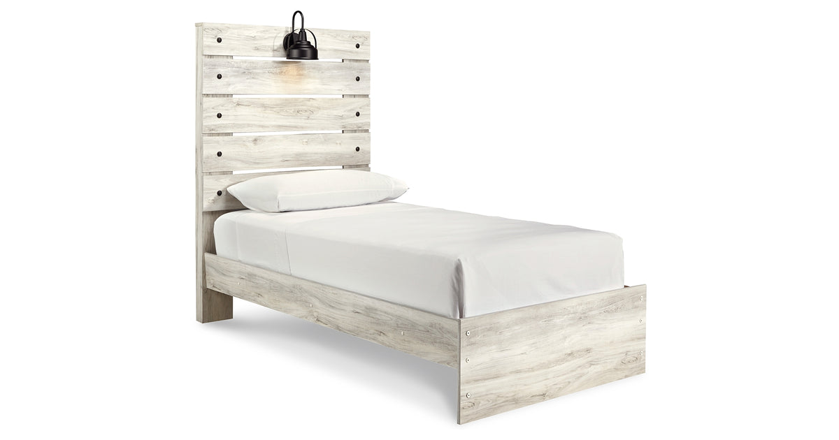Cambeck Whitewash Panel Bed - Twin