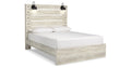 Cambeck Whitewash Panel Bed - Queen