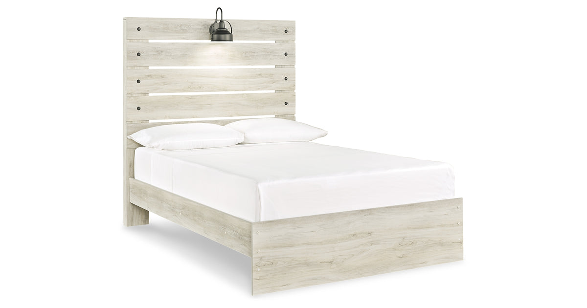 Cambeck Whitewash Panel Bed - Full