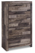 Derekson Multi Gray Five Drawer Chest