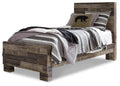 Derekson Multi Gray Panel Bed - Twin