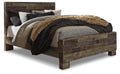 Derekson Multi Gray Panel Bed - Queen