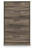 Elbrim Brown Five Drawer Chest