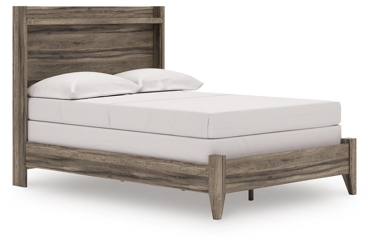 Elbrim Brown Panel Bed - Full