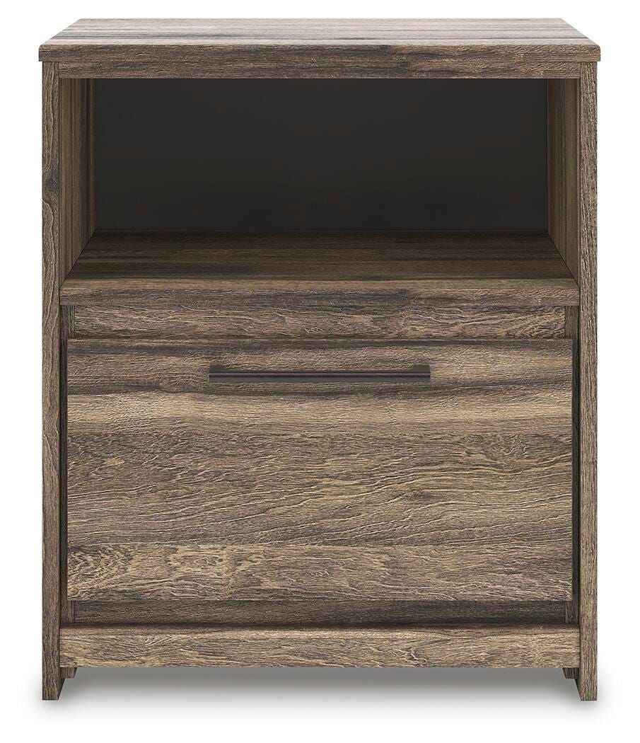 Elbrim Brown One Drawer Night Stand