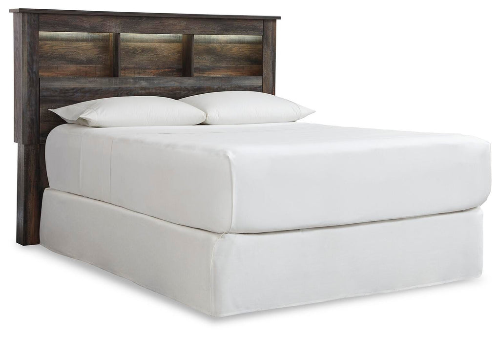 Drystan Bookcase Panel Bed - Queen