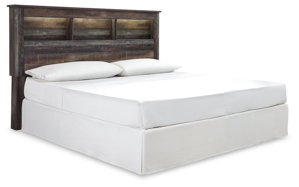 Drystan Bookcase Panel Bed - King