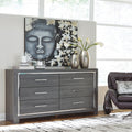 Lodanna Gray Six Drawer Dresser