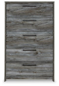 Baystorm Gray Five Drawer Chest
