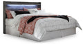 Baystorm Gray Panel Panel Bed - King