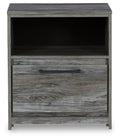 Baystorm Gray One Drawer Night Stand
