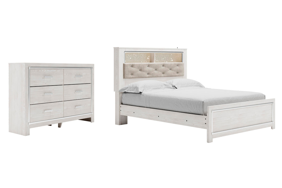 Altyra Bookcase Panel Bed - Queen