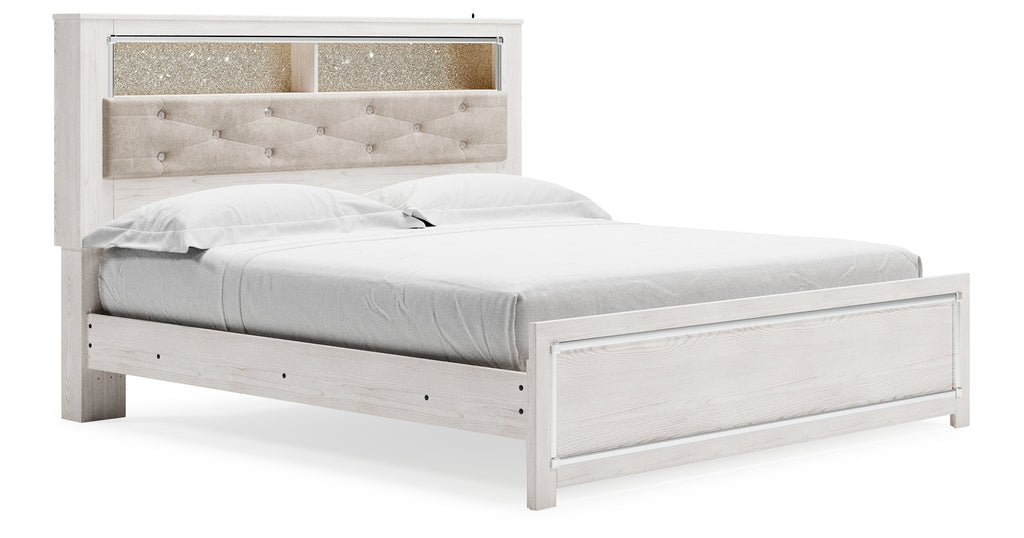 Altyra Bookcase Panel Bed - King