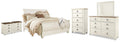 Willowton Sleigh Sleigh Bed - King