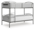 Lanceburg Grey Twin/Twin Bunk Bed W/Ladder