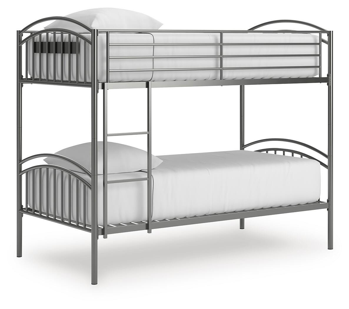 Lanceburg Grey Twin/Twin Bunk Bed W/Ladder