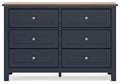 Landocken Brown/Blue Dresser