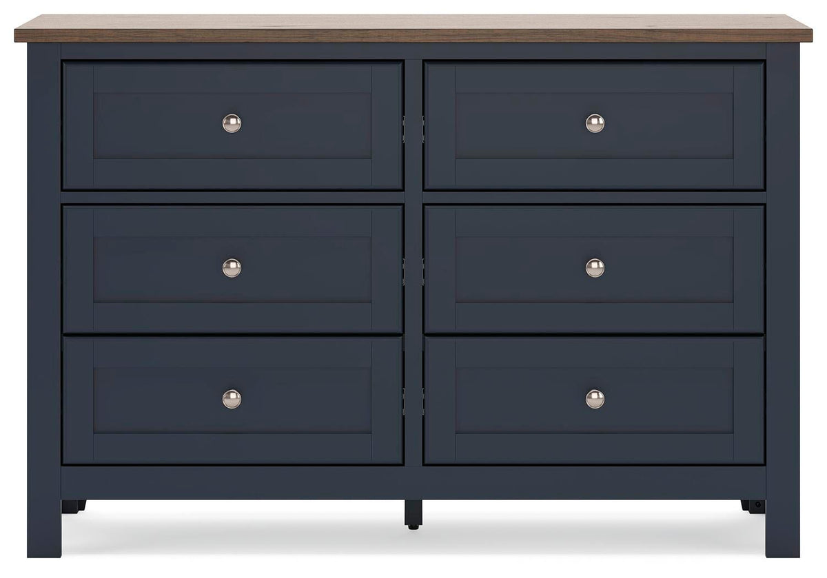 Landocken Brown/Blue Dresser